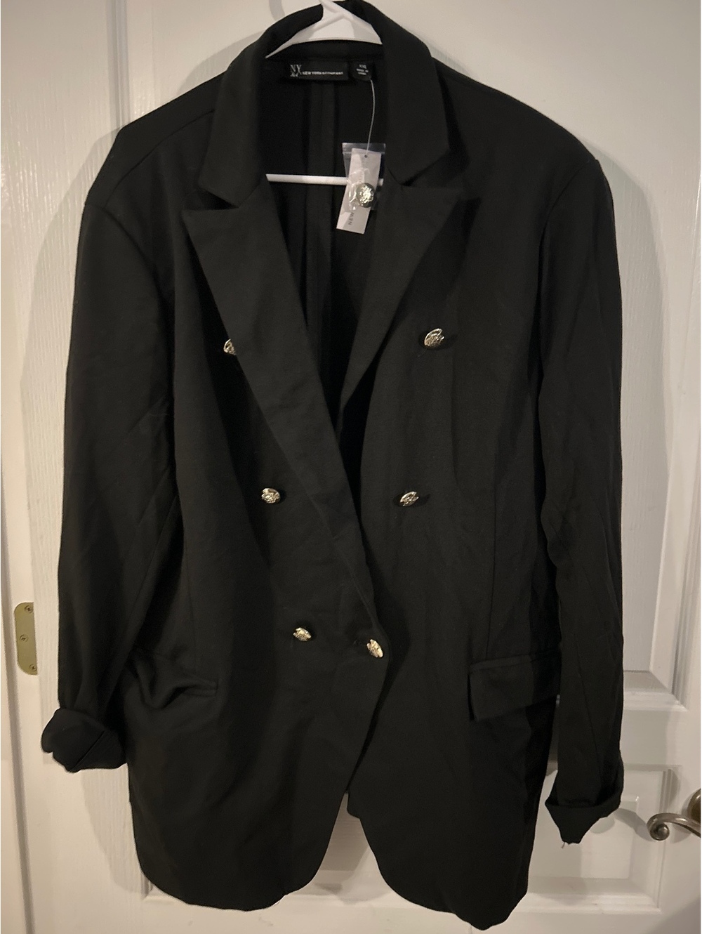 The New York Company Women's Black Double Breasted Blazer XXL